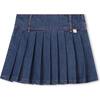 Pleated denim skirt, Blue Denim - Skirts - 1 - thumbnail