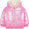 Mid-length down jacket, Pink - Jackets - 1 - thumbnail