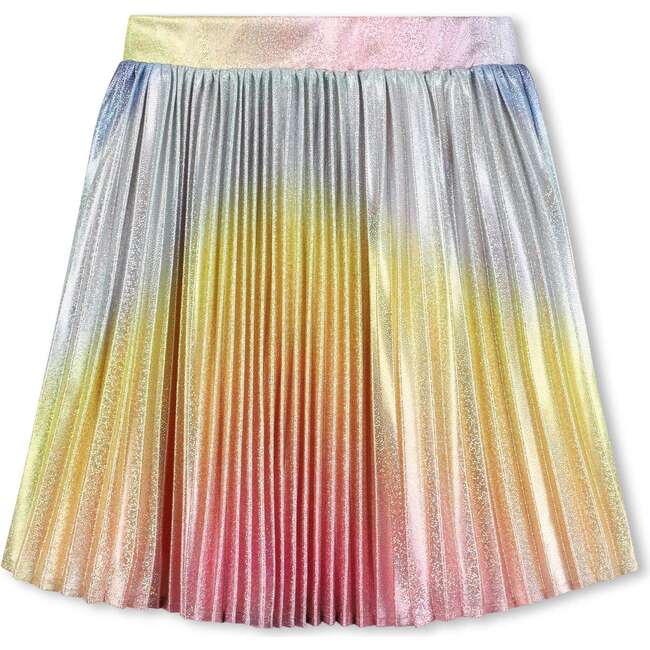 Shiny pleated skirt, Multicolor - Skirts - 5