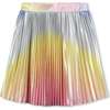 Shiny pleated skirt, Multicolor - Skirts - 5