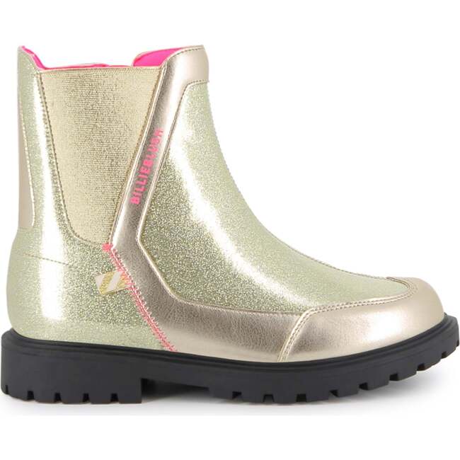 Metallic ankle boots, Gold