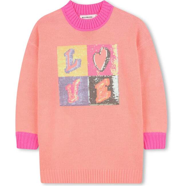 Long sleeve dress, Peach