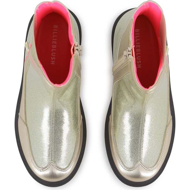 Metallic ankle boots, Gold - Boots - 3