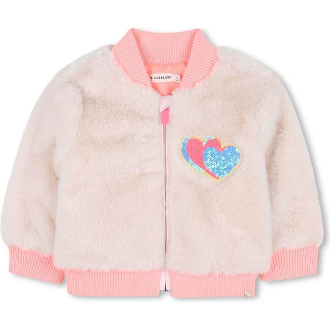 Fleece coat, Pink