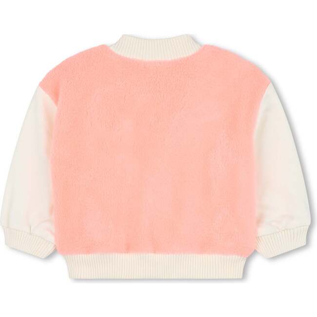 Fleece cardigan, Pink - Fleece & Sherpa Jackets - 3