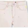Cotton trousers with hearts, Beige - Pants - 3 - thumbnail