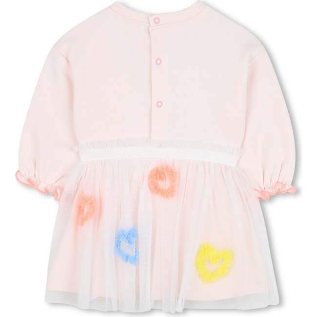 Bi-material dress, Pink - Dresses - 3