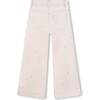 Cotton trousers with hearts, Beige - Pants - 4 - thumbnail