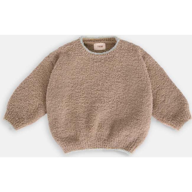 Fuzzy Boxy Sweater, Taupe