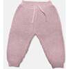 Chunky Tennis Lounge Pants, Ash Rose - Sweatpants - 1 - thumbnail