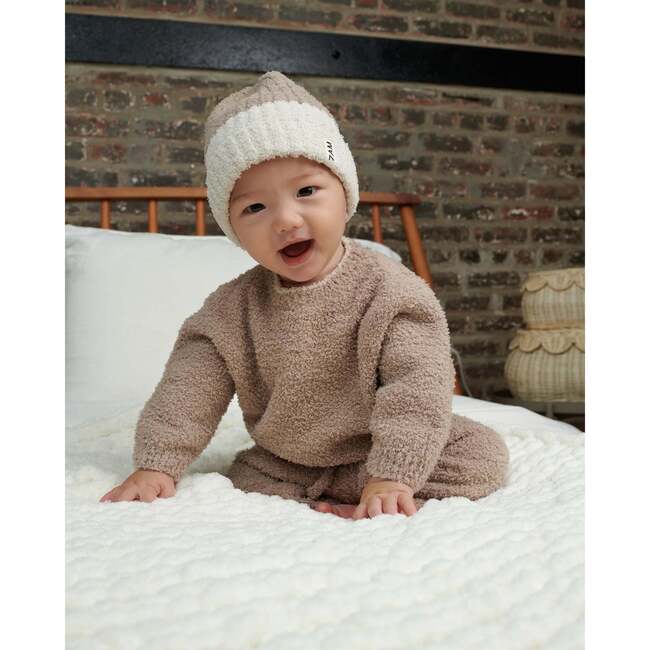 Fuzzy Boxy Sweater, Taupe - Sweaters - 2