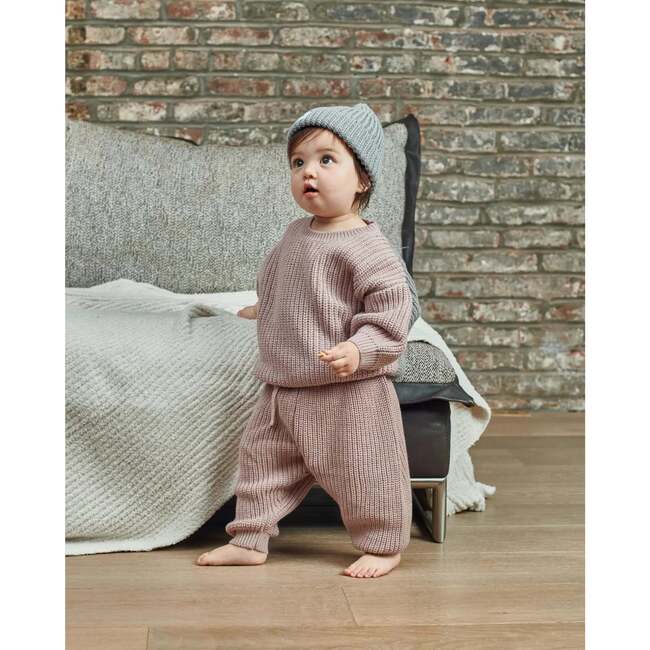 Chunky Tennis Lounge Pants, Ash Rose - Sweatpants - 2