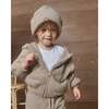Fuzzy Ribbed Beanie, Taupe - Hats - 5