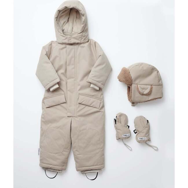 Snowsuit Grand, Oat - Snowsuits - 3