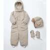 Snowsuit Grand, Oat - Snowsuits - 3