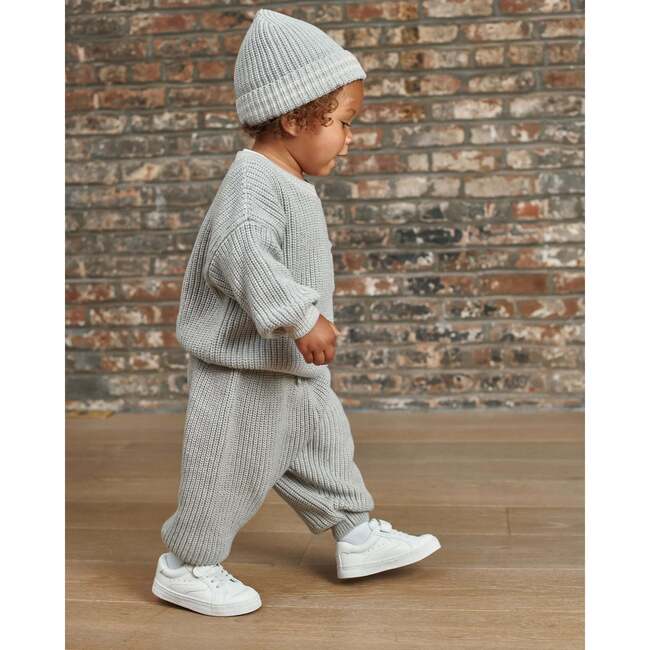 Chunky Tennis Lounge Pants, Pearl Grey - Sweatpants - 4