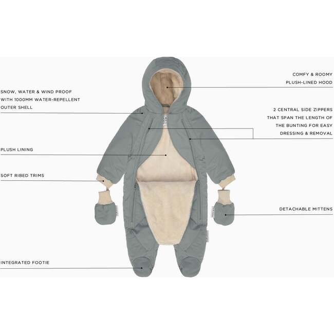 Snow Jumpsuit, Oat - Snowsuits - 6