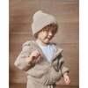 Fuzzy Ribbed Beanie, Taupe - Hats - 6
