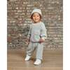 Chunky Tennis Boxy Sweater, Pearl Grey Ecru - Sweaters - 2