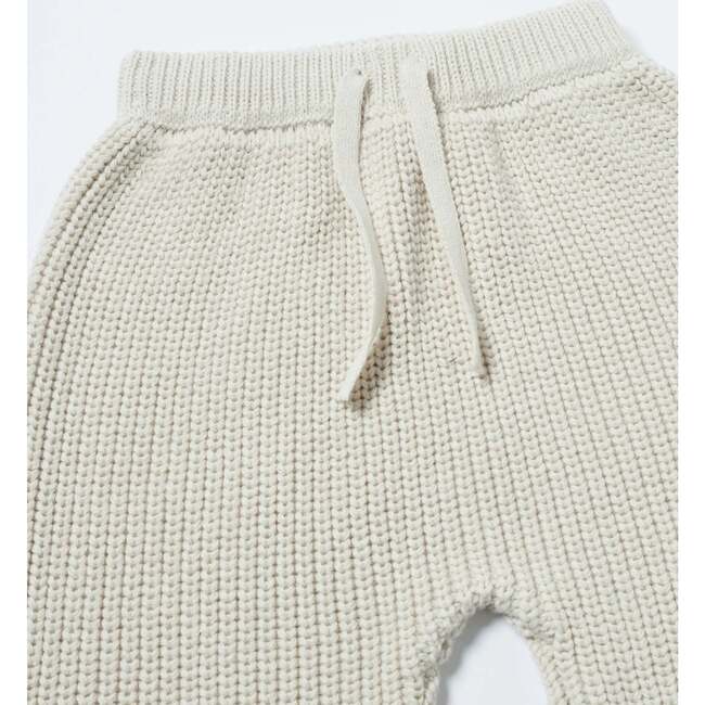 Chunky Tennis Lounge Pants, Ecru - Sweatpants - 4