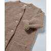 Fuzzy Long Sleeve Jumpsuit, Taupe - Jumpsuits - 5