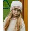 Chunky Tennis Beanie, Ecru Terracotta - Hats - 2