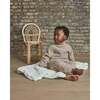 Fuzzy Boxy Mock Neck Sweater, Taupe - Sweaters - 4
