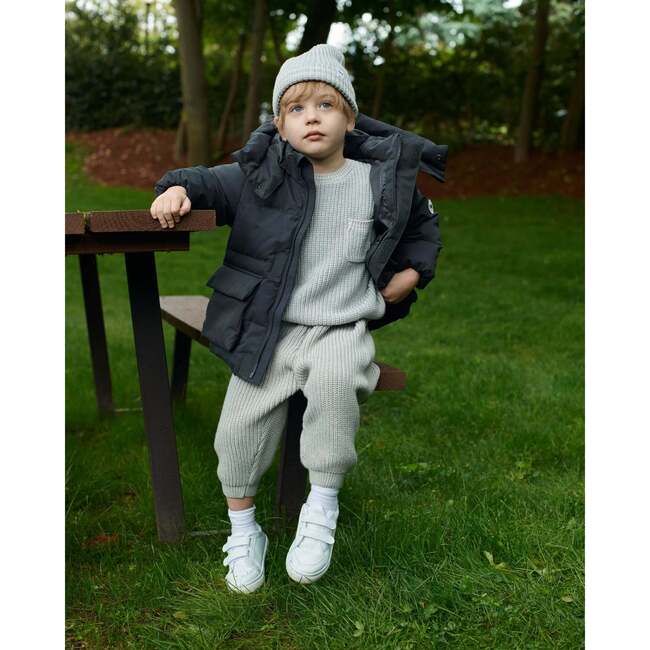Chunky Tennis Lounge Pants, Pearl Grey - Sweatpants - 7