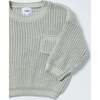 Chunky Tennis Boxy Sweater, Pearl Grey Ecru - Sweaters - 6
