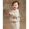 Chunky Boxy Sweater, Ecru Pearl Grey - Sweaters - 2