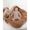 Fuzzy Long Sleeve Jumpsuit, Taupe - Jumpsuits - 6