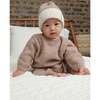 Fuzzy 2-Tone Ribbed Beanie, Taupe - Hats - 7
