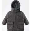 Benji Puffer Jacket, Smokey - Jackets - 1 - thumbnail