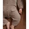 Fuzzy Long Sleeve Jumpsuit, Taupe - Jumpsuits - 7