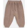 Fuzzy Boxy Lounge Pants, Taupe - Sweatpants - 1 - thumbnail