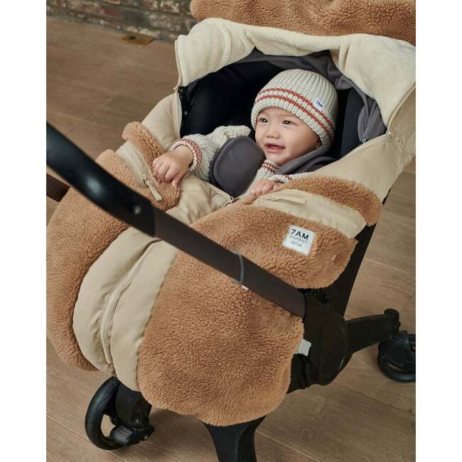 Car Seat Cocoon, Oat Cacao - Car Seat Accessories - 2