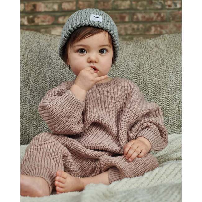 Chunky Beanie, Heather Grey - Hats - 3
