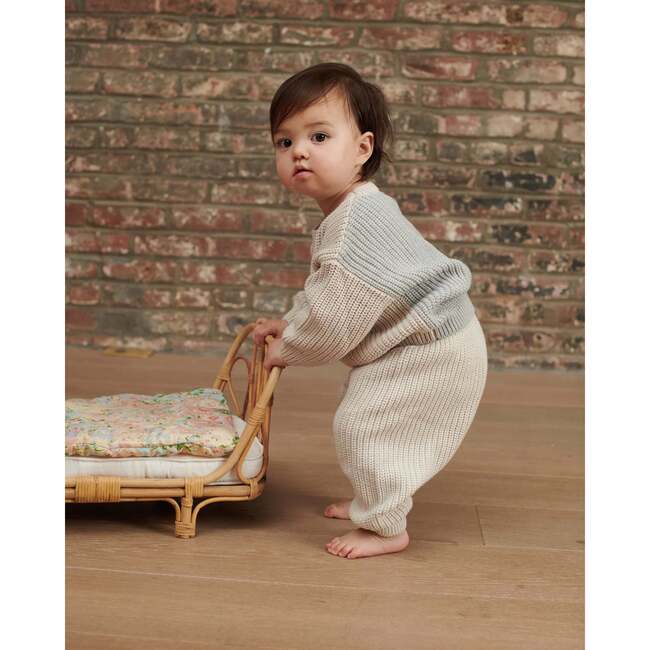 Chunky Boxy Sweater, Ecru Pearl Grey - Sweaters - 6
