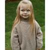 Fuzzy Boxy Mock Neck Sweater, Taupe - Sweaters - 7