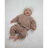 Fuzzy Boxy Lounge Pants, Taupe - Sweatpants - 4