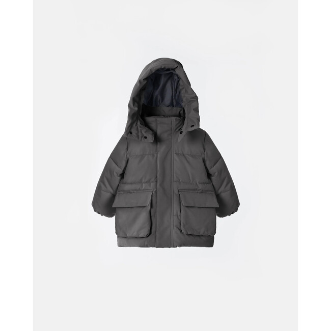 Benji Puffer Jacket, Smokey - Jackets - 3