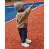 Chunky Boxy Sweater Color Block, Olive Multicolor - Sweaters - 7