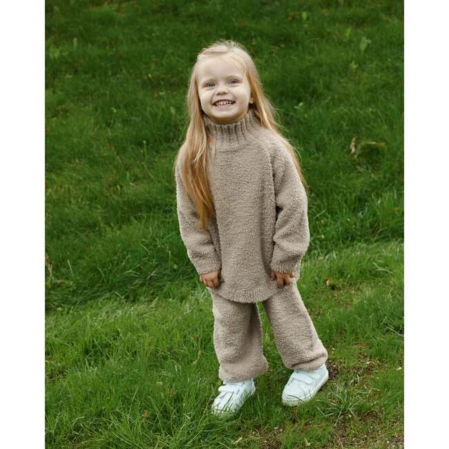 Fuzzy Boxy Lounge Pants, Taupe - Sweatpants - 6
