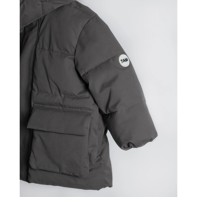 Benji Puffer Jacket, Smokey - Jackets - 5