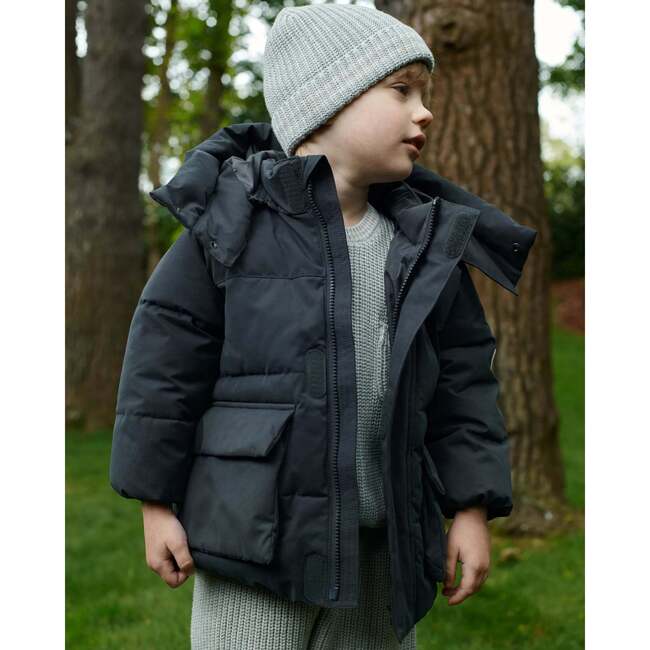 Benji Puffer Jacket, Smokey - Jackets - 6