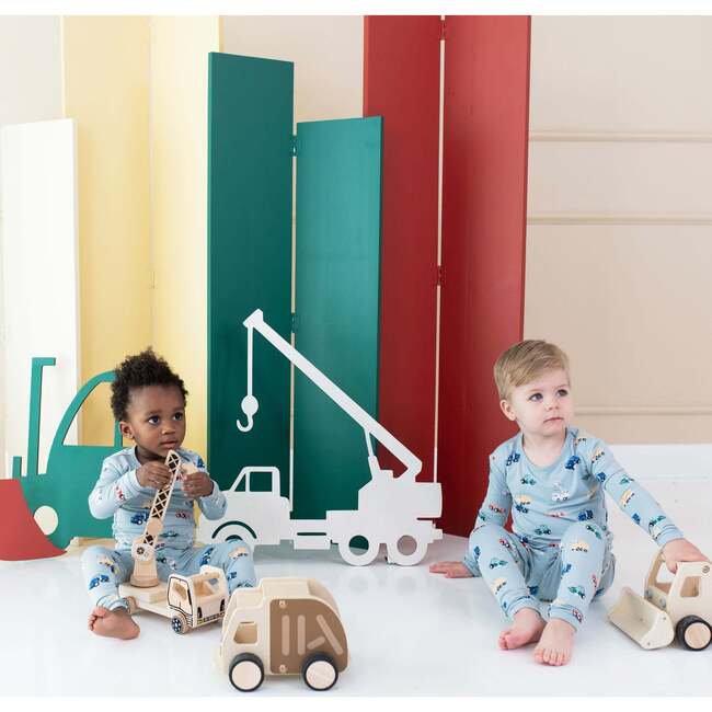 Toddler Pajama Set, Construction - Pajamas - 4