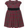 Sophia Tartan Dress, Red Tartan - Dresses - 1 - thumbnail