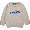 Sebastian Car Jumper, Oatmeal - Sweaters - 1 - thumbnail
