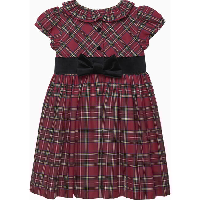 Sophia Tartan Dress, Red Tartan - Dresses - 2