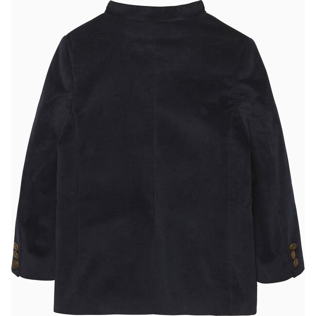Hamish Velvet Blazer, Navy - Blazers - 2